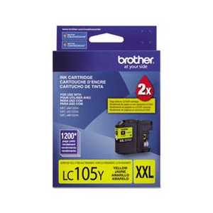 Original Brother LC105Y XXL Yellow ink cartridge - Super High Yield