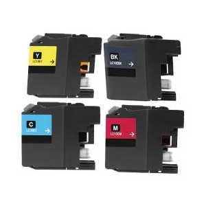 Compatible Brother LC10E XXL ink cartridges - Super High Yield - 4 pack