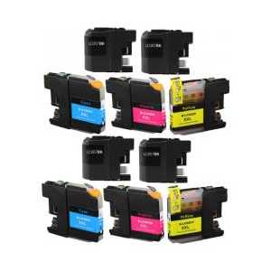 Compatible Brother LC207, LC205 XXL ink cartridges - Super High Yield - 10 pack