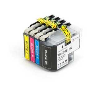 Compatible Brother LC20E XXL ink cartridges - Super High Yield - 4 pack