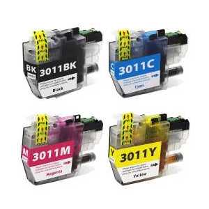 Compatible Brother LC3011 XL ink cartridges - 4 pack