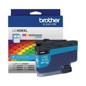 Original Brother LC406XLC Cyan ink cartridge - High Yield