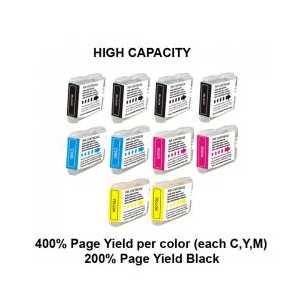 Compatible Brother LC51 ink cartridges - 10 pack