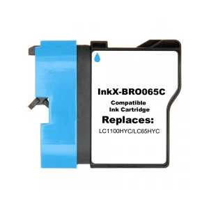 Compatible Brother LC65HYC Cyan ink cartridge - High Yield