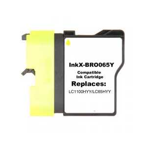 Compatible Brother LC65HYY Yellow ink cartridge - High Yield