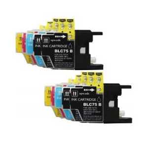 Compatible Brother LC75 ink cartridges - High Yield - 10 pack