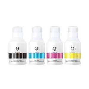 Compatible Canon GI-26 ink bottles - 4 pack