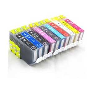 Compatible Canon PGI-72 ink cartridges - 10 pack