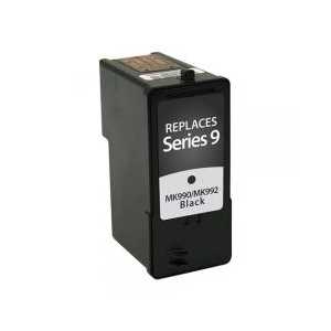 Remanufactured Dell Series 9 Black ink cartridge, MK992, MW175 - High Yield