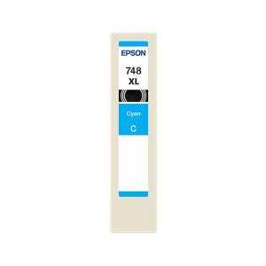 Remanufactured Epson 748XL Cyan ink cartridge, T748XL220 - High Capacity