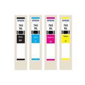 Remanufactured Epson 748XL ink cartridges - High Capacity - 4 pack