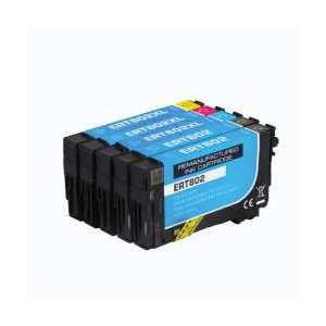 Remanufactured Epson 802 ink cartridges - 4 pack