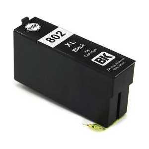 Remanufactured Epson 802XL Black ink cartridge, T802XL120 - High Capacity