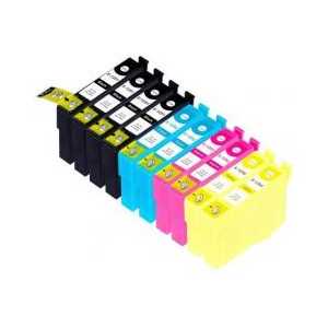 Remanufactured Epson 125 ink cartridges - 10 pack