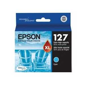 Original Epson 127 Cyan ink cartridge, T127220