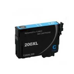 Remanufactured Epson 200XL Cyan ink cartridge, T200XL220 - High Capacity