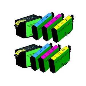 Remanufactured Epson 252XL ink cartridges - High Capacity - 8 pack