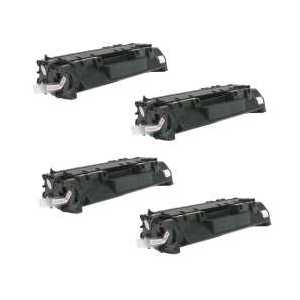 Compatible HP 05A toner cartridges, CE505A - Jumbo Yield - 4 pack