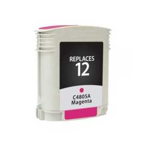 Remanufactured HP 12 Magenta ink cartridge, C4805A