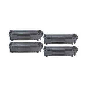 Compatible HP 12X toner cartridges, Q2612X - High Yield - 4 pack