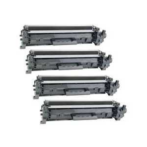 Compatible HP 17A toner cartridges, CF217A - 4 pack