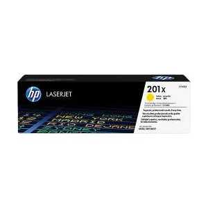 Original HP 201X Yellow toner cartridge, High Yield, CF402X, 2300 pages