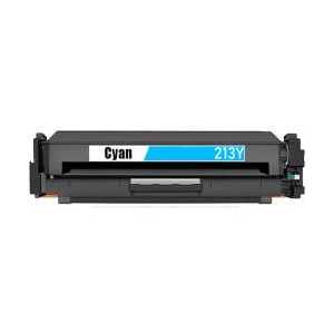 Compatible HP 213Y Cyan toner cartridge, W2131Y - Extra High Yield - 12,000 pages