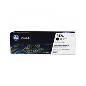 Original HP 312A Black toner cartridge, CF380A, 2400 pages