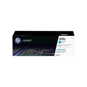 Original HP 410X Cyan toner cartridge, High Yield, CF411X, 5000 pages