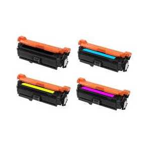 Compatible HP 507A toner cartridges - 4 pack