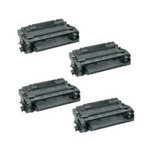 Compatible HP 55A toner cartridges, CE255A - 4 pack