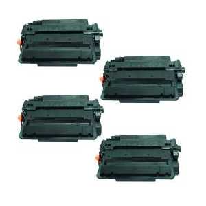 Compatible HP 55X toner cartridges, CE255X - Jumbo Yield - 4 pack