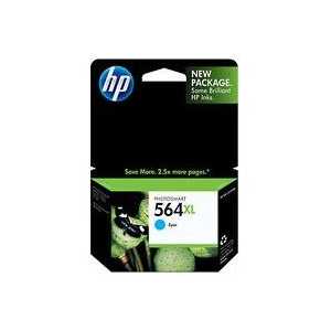 Original HP 564XL Cyan ink cartridge, CB323WN - High Yield