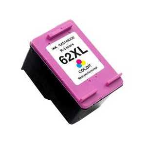 Remanufactured HP 62XL Tricolor ink cartridge, C2P07AN - High Yield