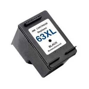 Remanufactured HP 63XL Black ink cartridge, F6U64AN