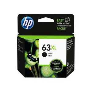 Original HP 63XL Black ink cartridge, F6U64AN - High Yield