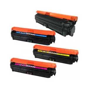 Compatible HP 650A toner cartridges - 4 pack