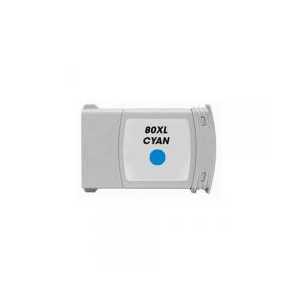 Remanufactured HP 80 350-ml Cyan ink cartridge, C4846A