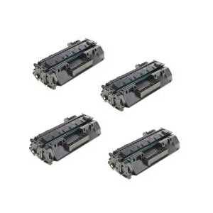 Compatible HP 80A toner cartridges, CF280A - 4 pack