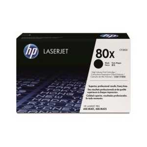 Original HP 80X Black toner cartridge, High Yield, CF280X, 6900 pages