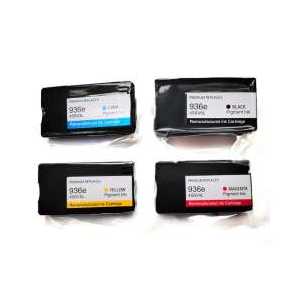 Remanufactured HP 936e ink cartridges - High Yield - 4 pack
