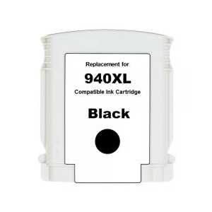 Premium Remanufactured HP 940XL Black ink cartridge, C4906AN - High Yield - USA Made