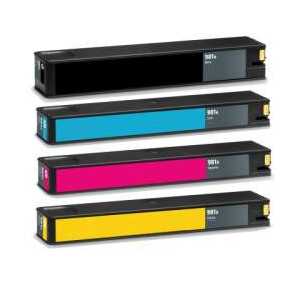 Remanufactured HP 981A ink cartridges 4 pack