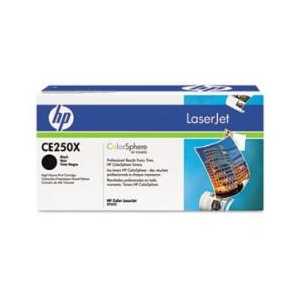 Original HP 504X Black toner cartridge, High Yield, CE250X, 10500 pages