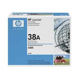 Original HP 38A Black toner cartridge, Q1338A, 12000 pages