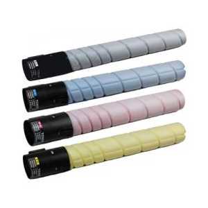 Compatible Konica Minolta TN321K, TN321C, TN321M, TN321Y toner cartridges, 4 pack