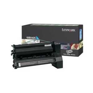 Original Lexmark 10B042C Cyan toner cartridge, 15000 pages