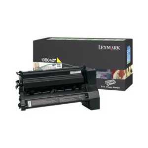 Original Lexmark 10B042Y Yellow toner cartridge, 15000 pages