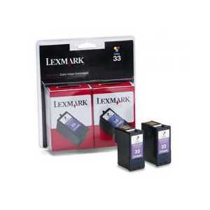 Original Lexmark 33 ink cartridges, 18C0534 - 2 pack