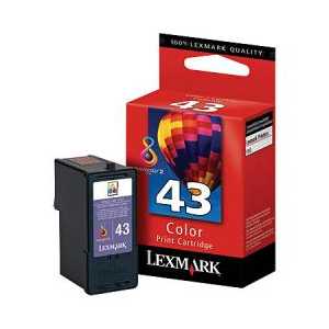 Original Lexmark #43XL Color ink cartridge, 18Y0143 - High Yield